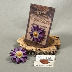 Broche Eguzkilore Fieltro Lila