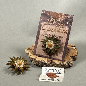 Broche Eguzkilore Fieltro Verde